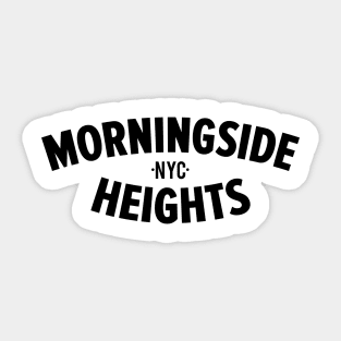 Morningside Heights Manhattan Logo -  Authentic NYC Vibes - Minimal Style Sticker